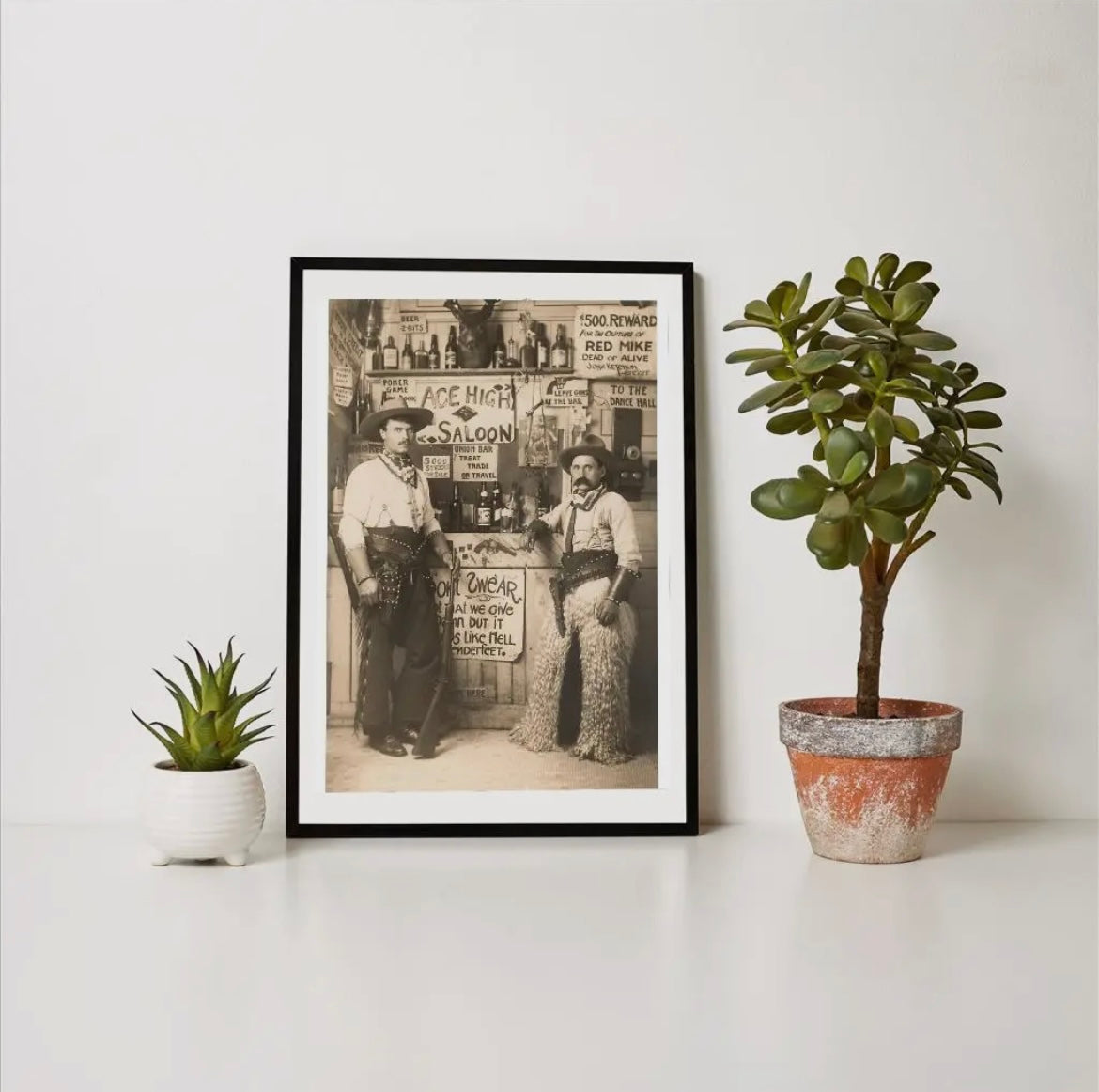 “Ace High Saloon” print