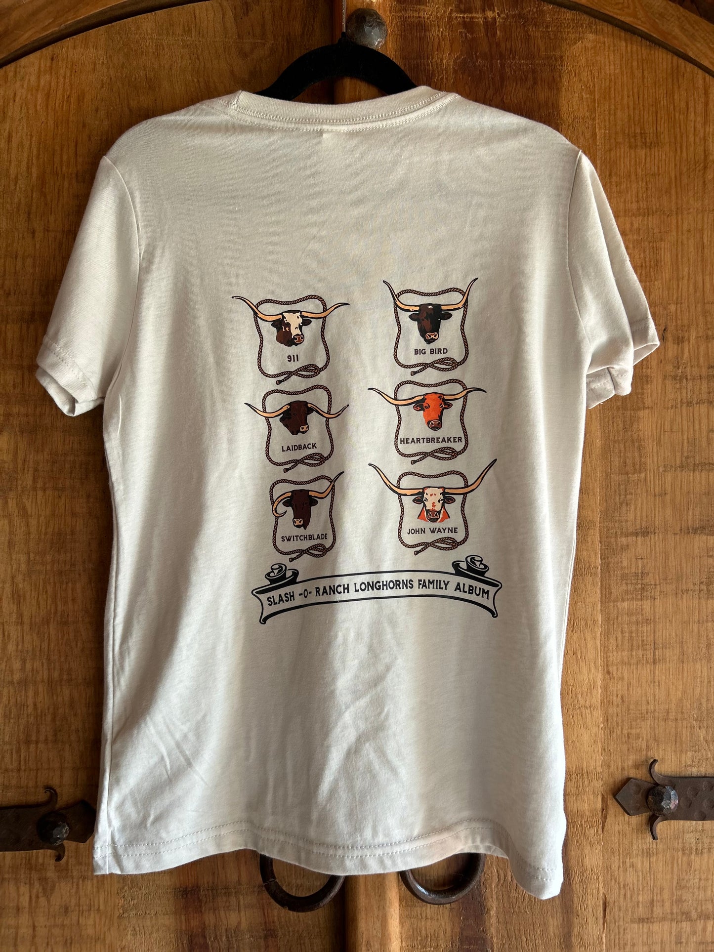 A Slash -O- Ranch Longhorn Family Album tee