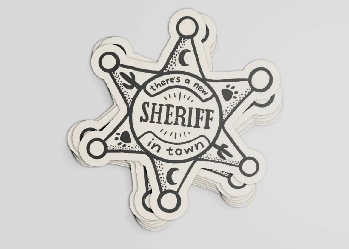 Sheriff Badge sticker