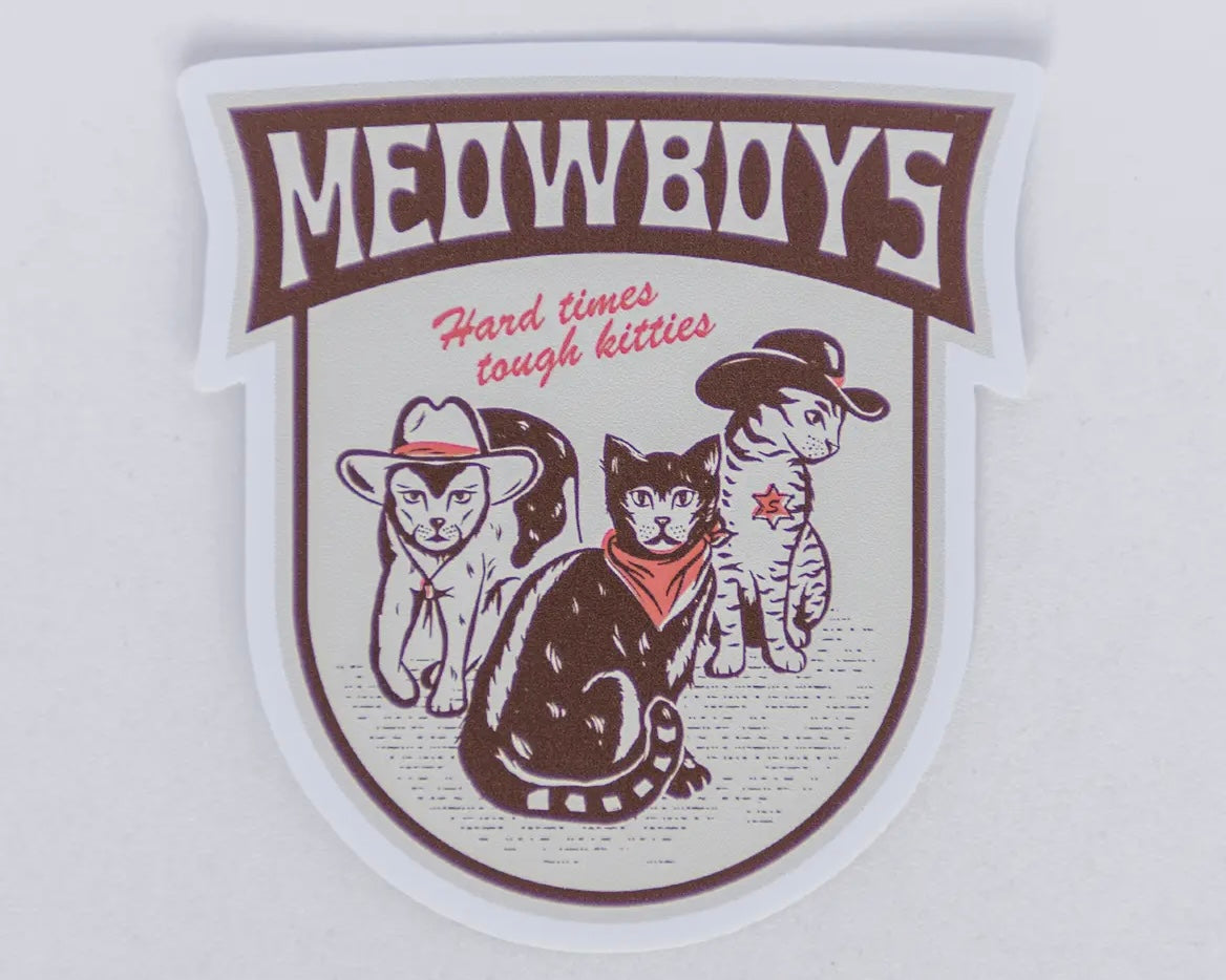 Meowboys sticker