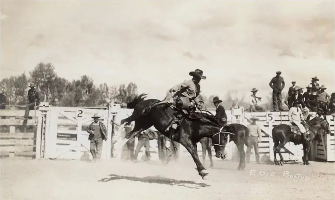 “Cowboy on Bucking Horse” print