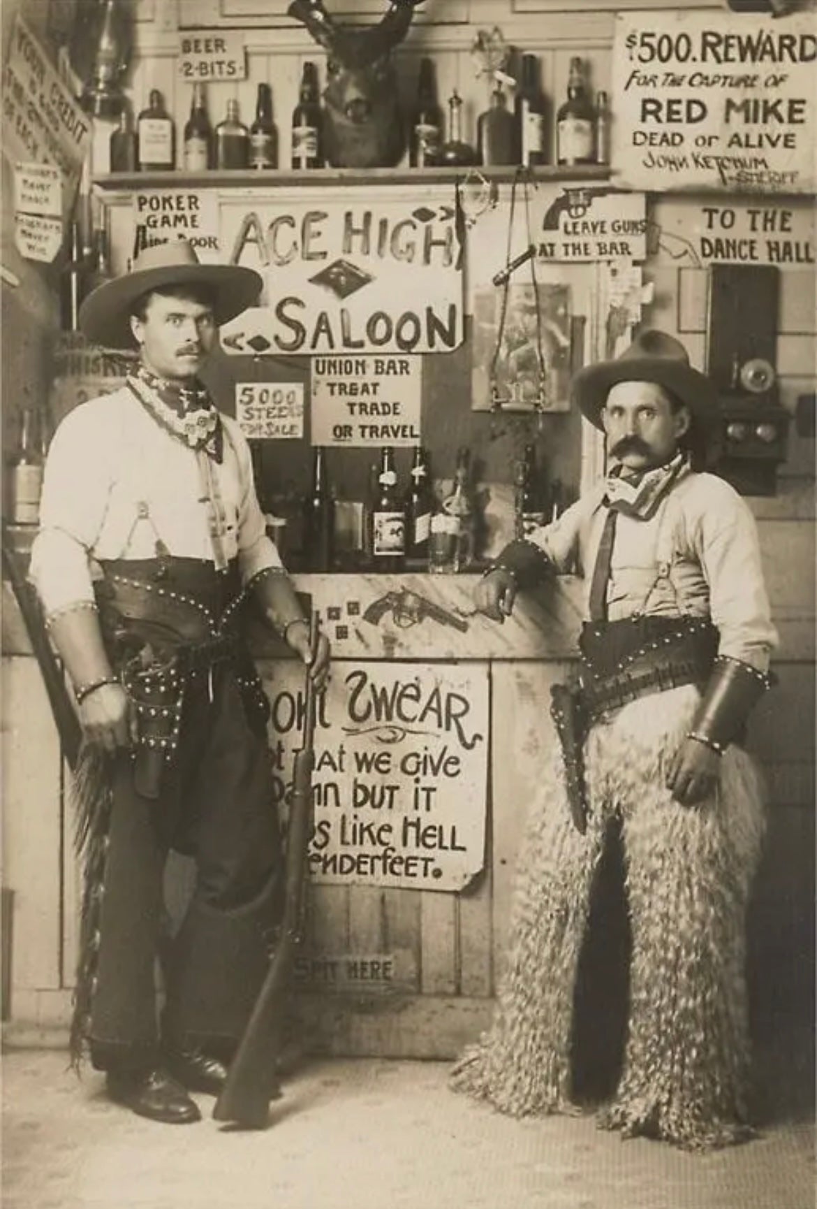 “Ace High Saloon” print