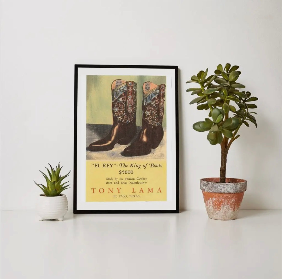 “The King of Boots” print