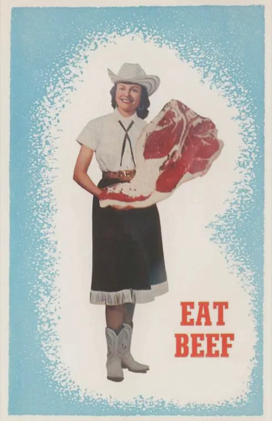 “Eat Beef” print