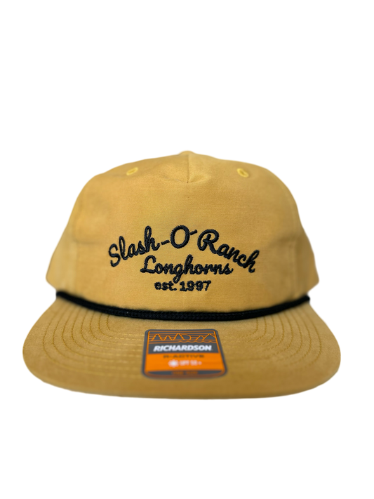 Mustard and Black Rope Cap