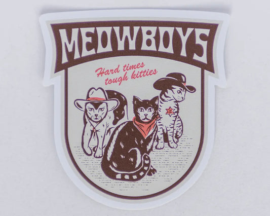 Meowboys sticker