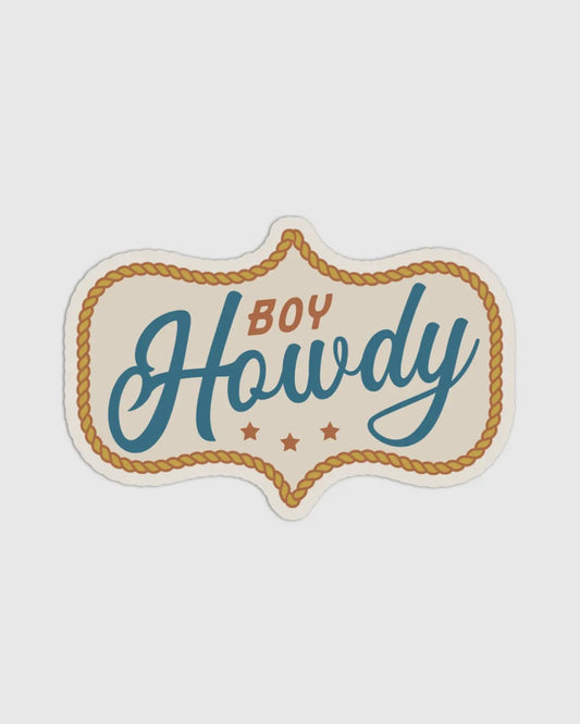 Boy Howdy sticker