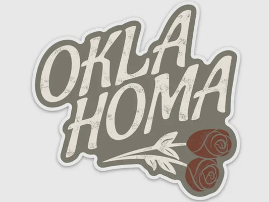 Oklahoma Rose sticker