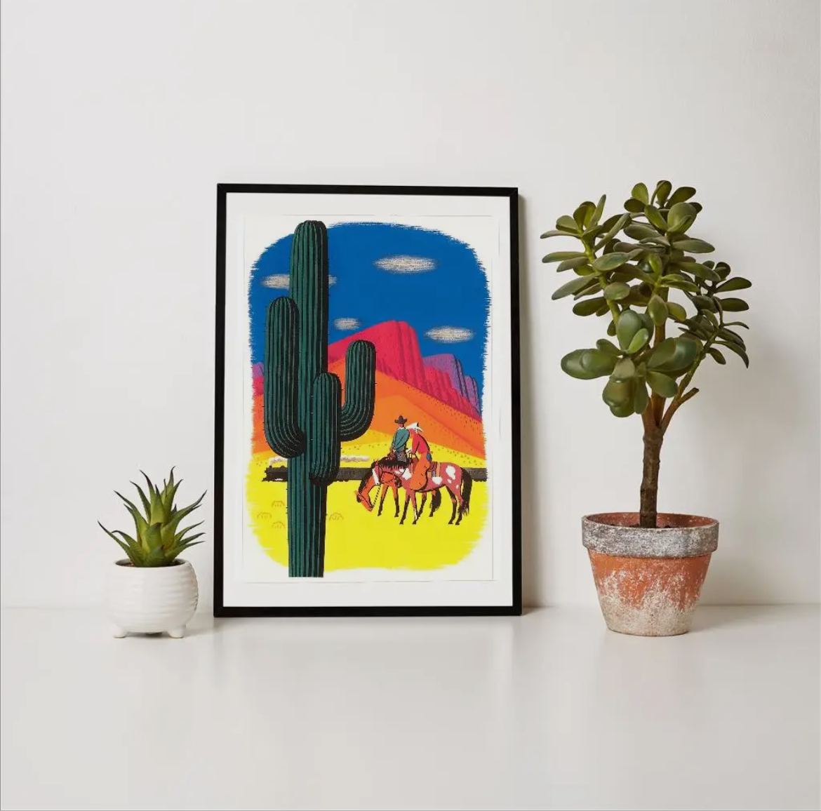 “Cactus Cowboys” print