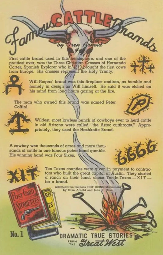 “Cattle Brands” print