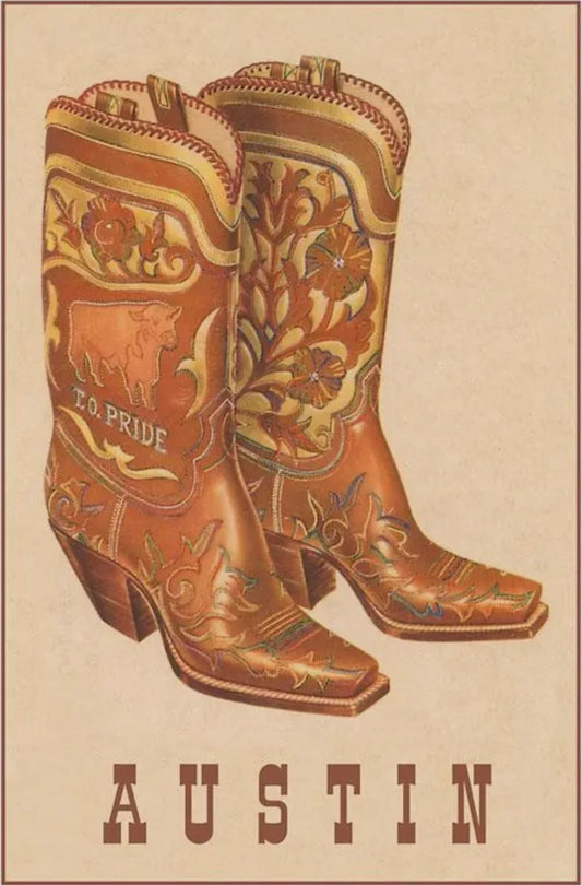“Austin” print